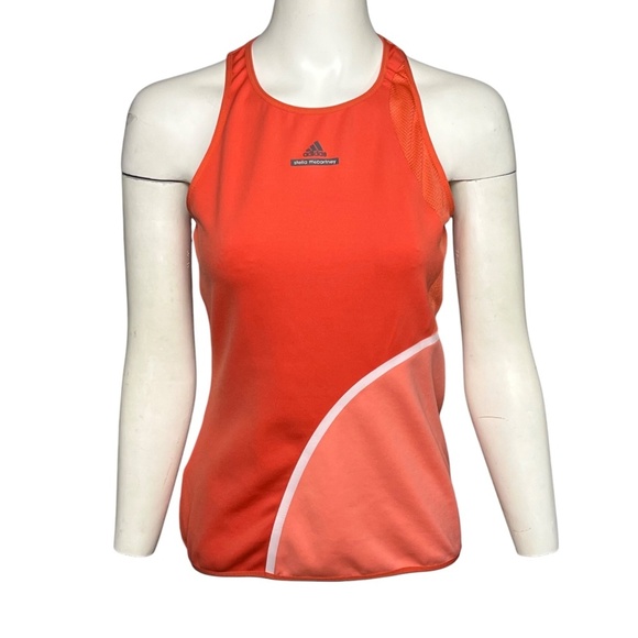 Adidas x Stella McCartney Red Pink Racerback Stretchy Performance Tank Size M - Picture 5 of 9